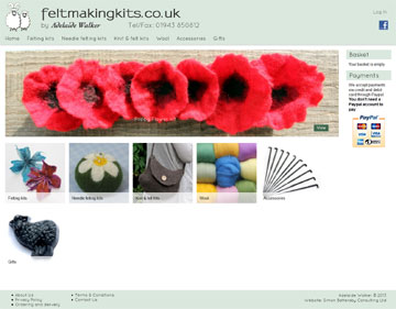 feltmakingkits.co.uk website
