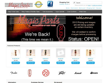 Magic Parts site
