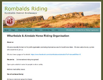 Rombalds Riding website