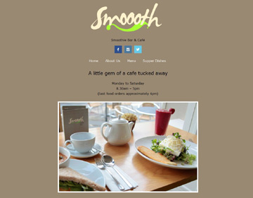 Smoooth Cafe website